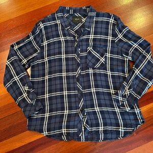 Rails Hunter Flannel Midnight Metallic White XL
